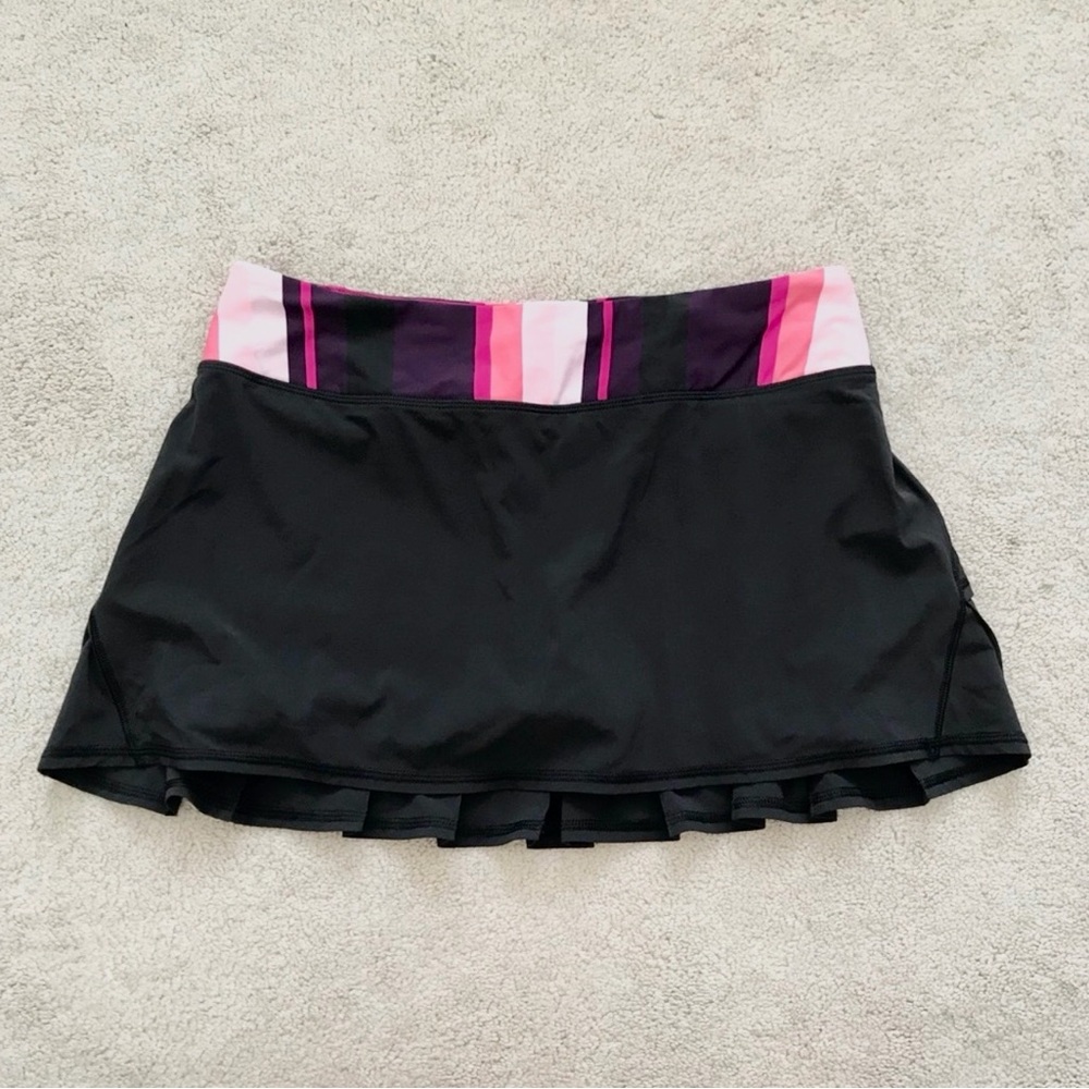 lululemon athletica Black Skirt with Pink Accents